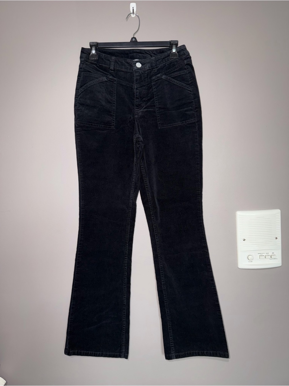 Canon Black Corduroy Flare Jeans - Women's Wide Leg